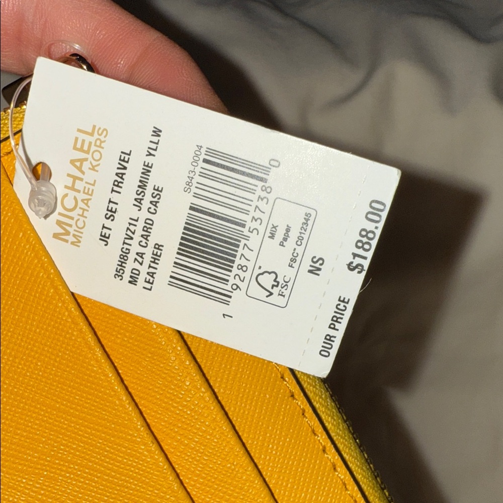 Michael Kors Yellow Gold Wallet NWT - Picture 3 of 13